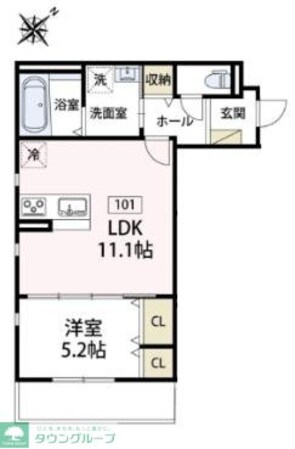カーサ・ルピナスの物件間取画像